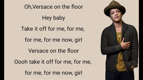 bruno mars testo versace on yhe floir|versace lyrics bruno mars.